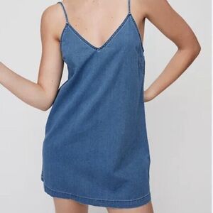 Aritizia Wilfred free denim mini dress